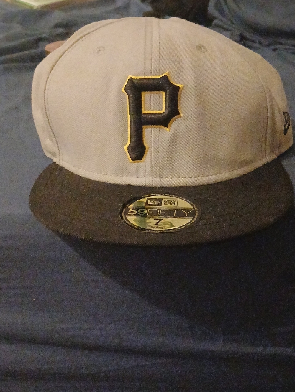 New Era Gray and Black Pittsburgh 'P' Fitted Cap
